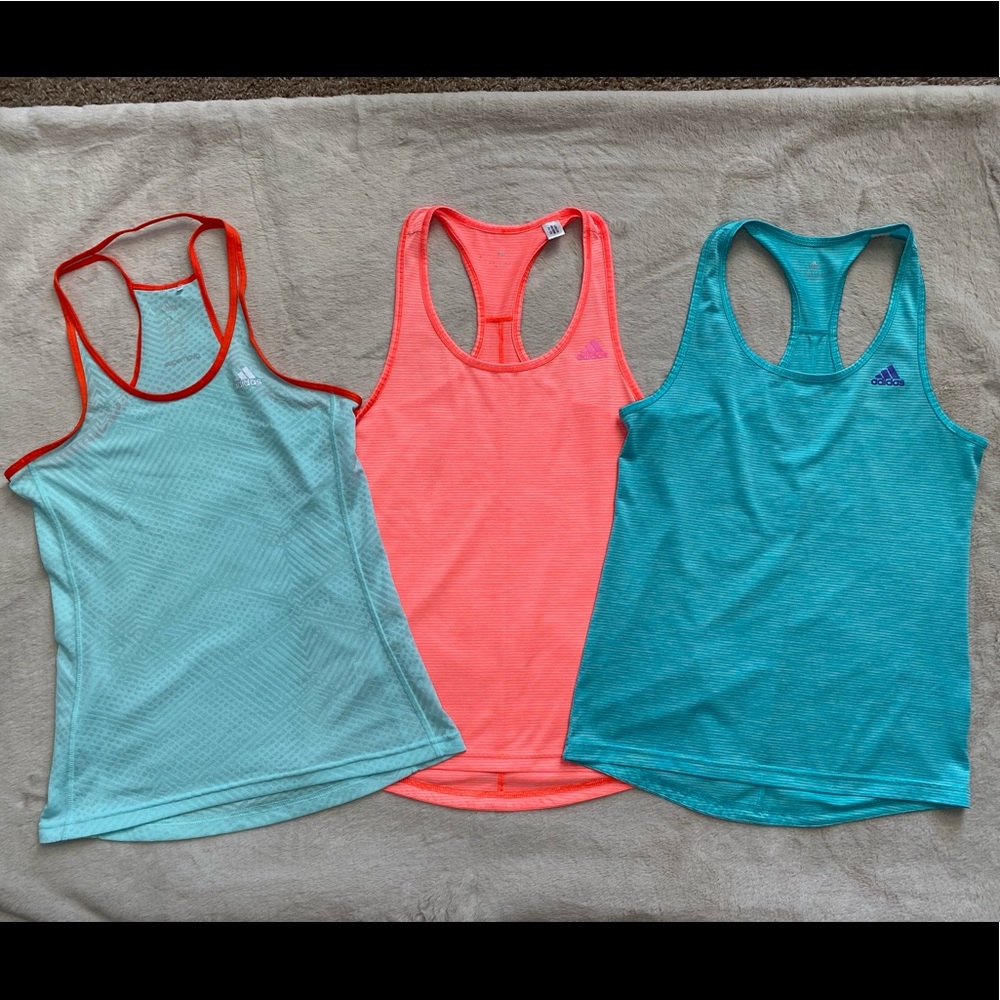 Adidas womens dri fit tanks - 3 for $15